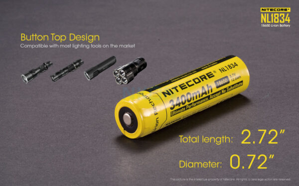 Nitecore 18650 NL1834 (3400mAh) - Afbeelding 4