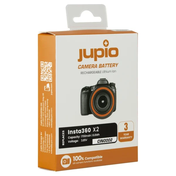 Jupio Insta360 X2 1700mAh - Afbeelding 2