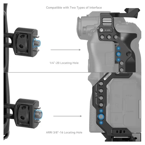 SmallRig 5238 Wooden Side Handle w/ 1/4-20 & 3/8''-16 ARR... - Afbeelding 6