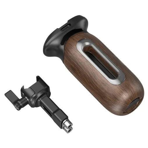 SmallRig 5239 Wooden Side Handle w/ Nato Clamp - Afbeelding 2