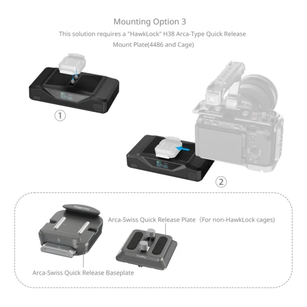 SmallRig 4826 CB75 Camera Base Battery - Afbeelding 4