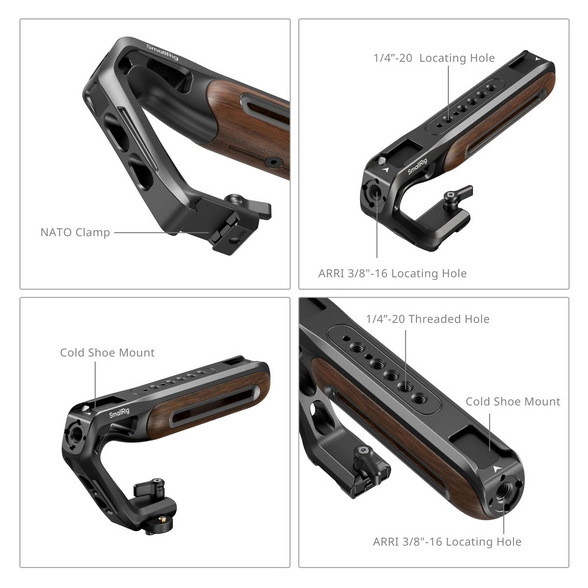 SmallRig 5250 Top Handle w/ Cold Shoe Mount - Afbeelding 2