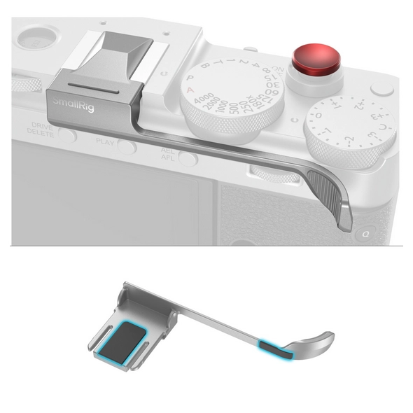 SmallRig 5451 Thumb Grip For Fujifilm X-E5 (Silver) - Afbeelding 3