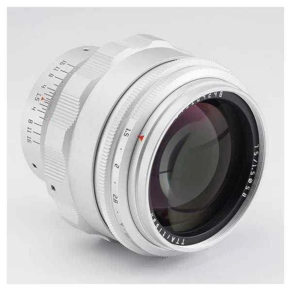 TTArtisan 75mm f/1.5 M42 Silver - Afbeelding 2