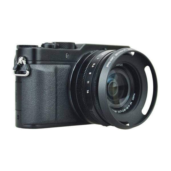 JJC Panasonic Lens Hood LH-43LX100 Black - Afbeelding 2