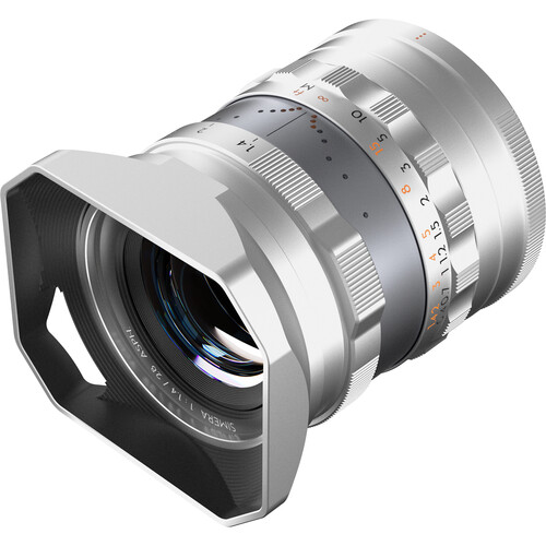 Thypoch 28mm f/1.4 FullFrame For Fujifilm X-Mount Silver - Afbeelding 2