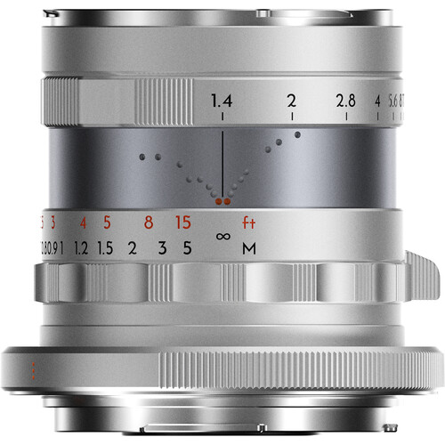 Thypoch 35mm f/1.4 FullFrame For Canon RF-Mount Silver - Afbeelding 2
