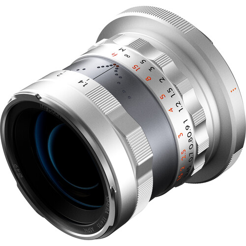 Thypoch 35mm f/1.4 FullFrame For Canon RF-Mount Silver - Afbeelding 4