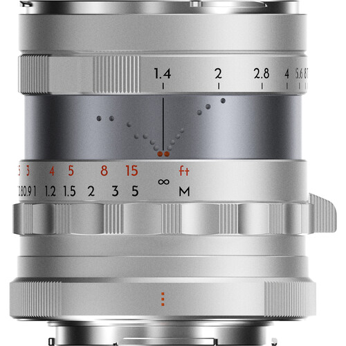 Thypoch 35mm f/1.4 FullFrame For Fujifilm X-Mount Silver - Afbeelding 2