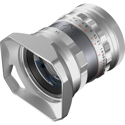 Thypoch 35mm f/1.4 FullFrame For Fujifilm X-Mount Silver - Afbeelding 3