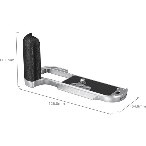 SmallRig 4713C L-Shape Mount Plate w Handle For Fujifilm X-T50 (Silicone/Silver) - Afbeelding 2