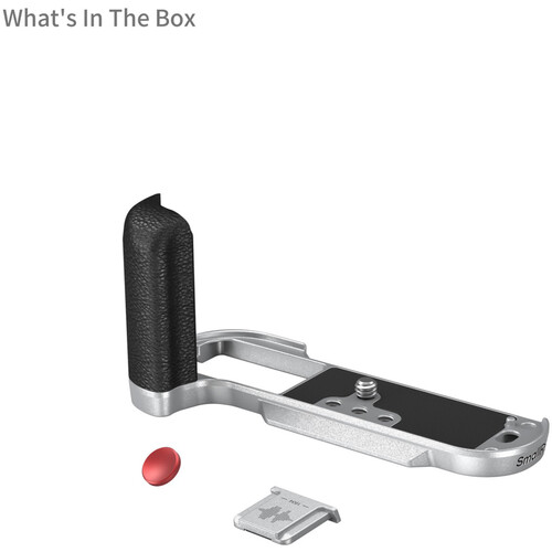 SmallRig 4713C L-Shape Mount Plate w Handle For Fujifilm X-T50 (Silicone/Silver) - Afbeelding 3