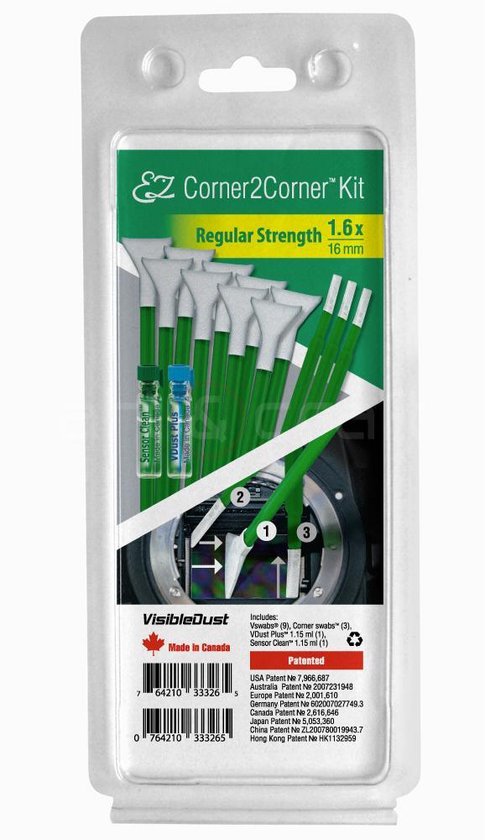 VisibleDust EZ Corner2 Corner Regular Strength kit 1.6x/16mm