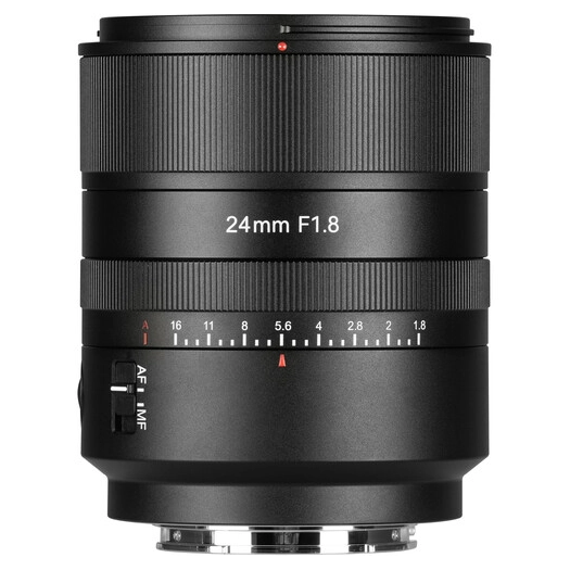 7Artisans AF24mm f/1.8 Sony E Mount DE-Clicked Black - Afbeelding 3