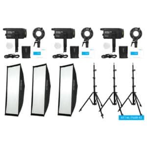 Nanlite FS 60B LED Tripple Kit (w/ Light Stand And Softbox)