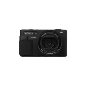 Yashica City 300 Black w/ Quickflash Mini Camera Flash (5...