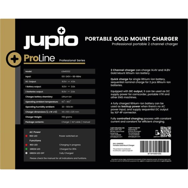 Jupio Portable Gold Mount Charger