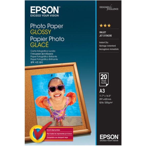 Epson Photo paper glossy A3 20 sheets 1-pack