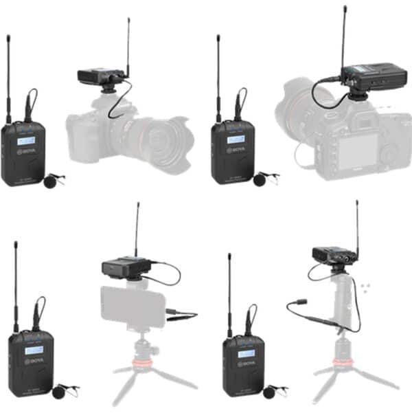 Boya UHF Duo Lavalier Microfoon Draadloos BY-WM6S