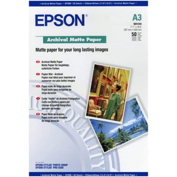 Epson Matte Archival Paper A3 50 vel