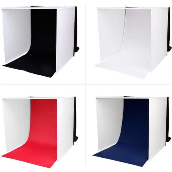 Caruba Portable Fotostudio w/ Losse LED Lampen 50X50X50cm