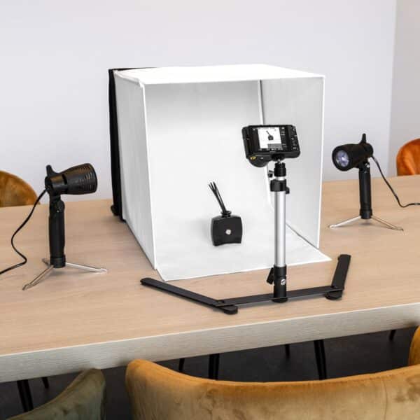 Caruba Portable Fotostudio w/ Losse LED Lampen 50X50X50cm