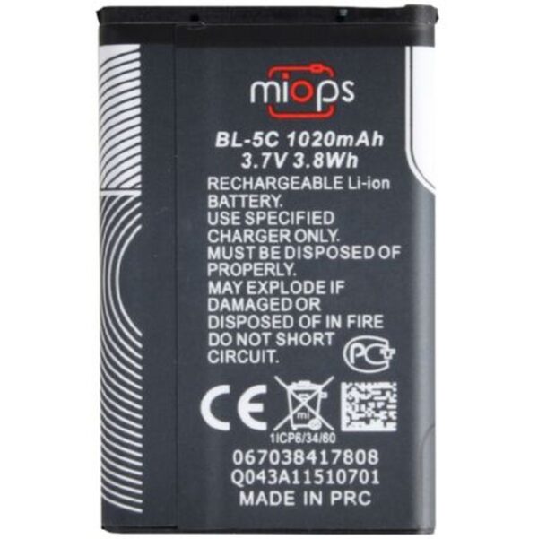 Miops accu voor de Smart en Flex BL-5C
