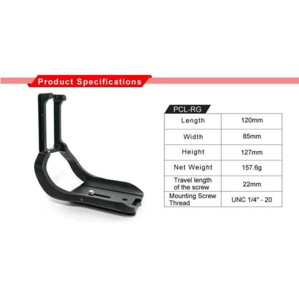 Sunwayfoto L-Plate for Canon R incl. grip (PCL-RG)