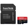 SanDisk Extreme Pro MicroSDXC 512GB 200/140 MB/s A2 V30 +SD Adapter A