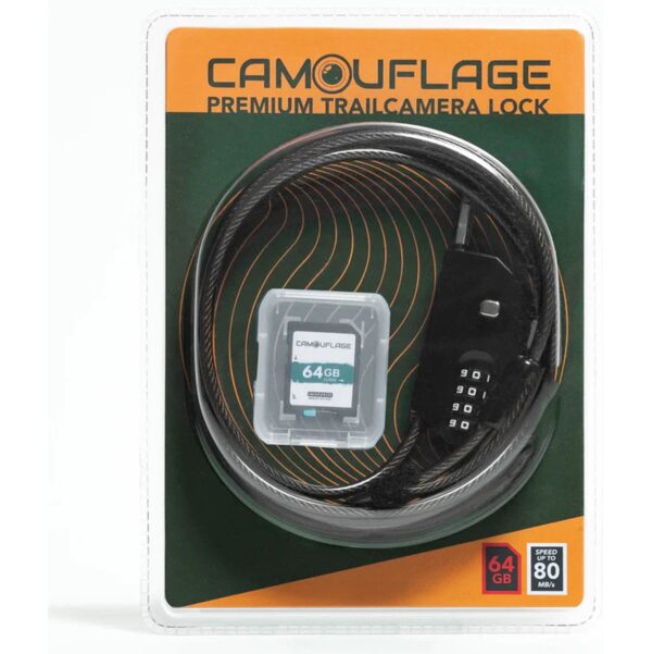 Trailcamera Lock ~SD card combination set Camouflage