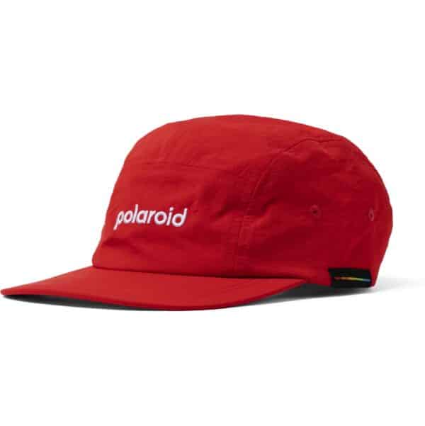 Polaroid 5 Panel Cap - Red