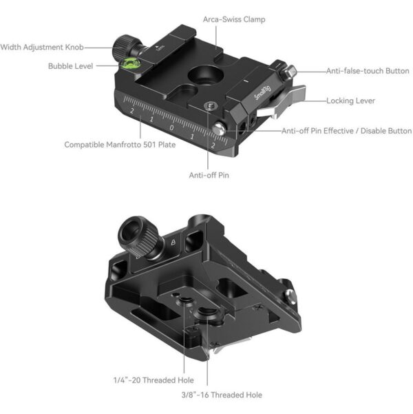 SmallRig 4234 ArcaSwiss / Manfrotto Compatible Mount Plat...