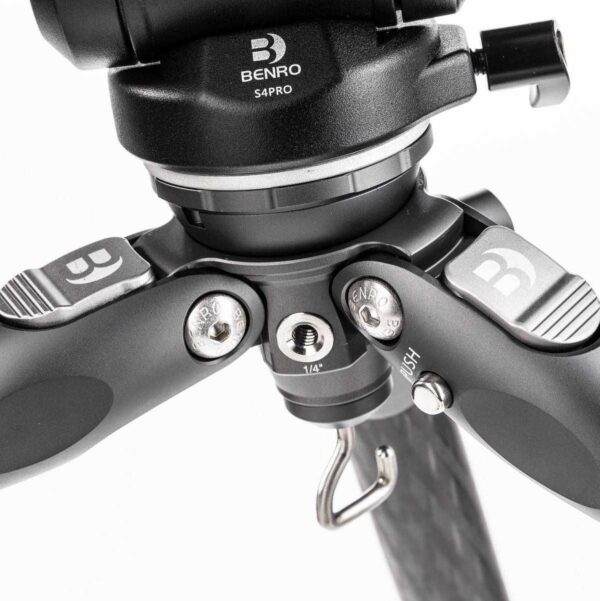 Benro Tortoise Carbon Tripod w/ S4PRO Videokop 34C Leveli...