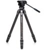Benro Tortoise Carbon Tripod w/ S4PRO Videokop 34C Leveli...