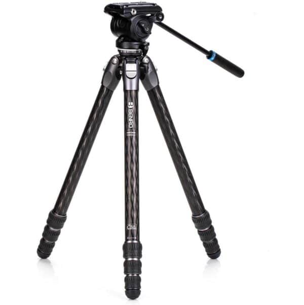 Benro Tortoise Carbon Tripod w/ S4PRO Videokop 34C Leveli...