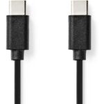 Nedis USB-Cable USB 2.0 USB-C M USB-C M 60 W 480 Mbps Nickel Plated 1.00m PVC