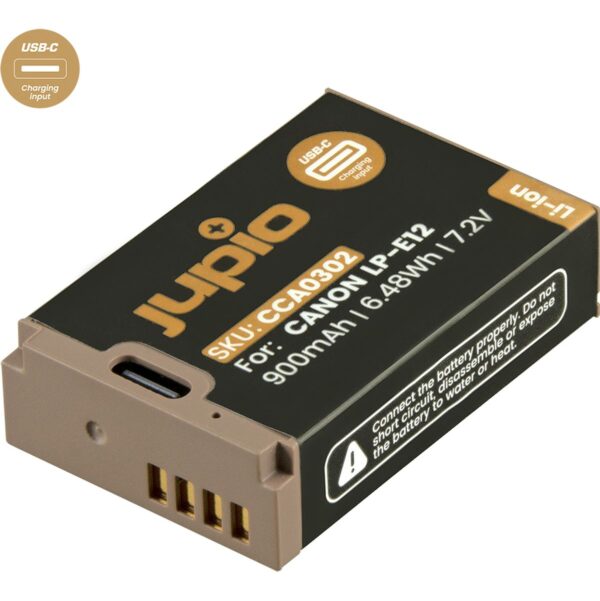 Jupio LP-E12 *ULTRA C* (USB-C input) 900mAh
