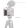 SmallRig 5265 L-Shape Mount Plate w/ Wooden Handle For Fujifilm GFX100RF Silver