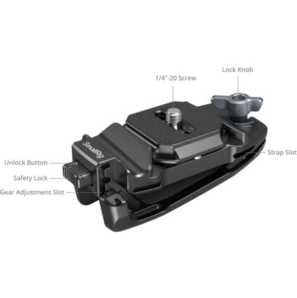 SmallRig 5053 Camera Clip w/ Quick Release Mount Plate Kit