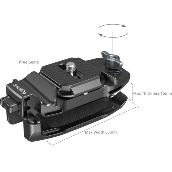 SmallRig 5053 Camera Clip w/ Quick Release Mount Plate Kit