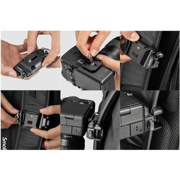 SmallRig 5053 Camera Clip w/ Quick Release Mount Plate Kit