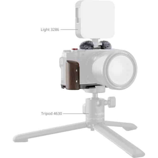SmallRig 5260 L-Shape Mount Plate w/ Wooden Handle For Fu...