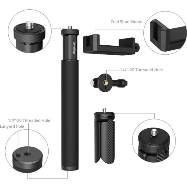SmallRig 5403 Selfie Stick Support For Action Cameras