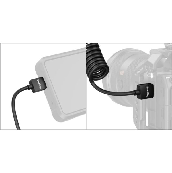 SmallRig 4963 Coiled HDMI Data Cable (A To A)