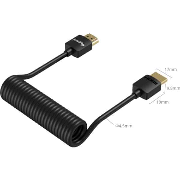 SmallRig 4963 Coiled HDMI Data Cable (A To A)