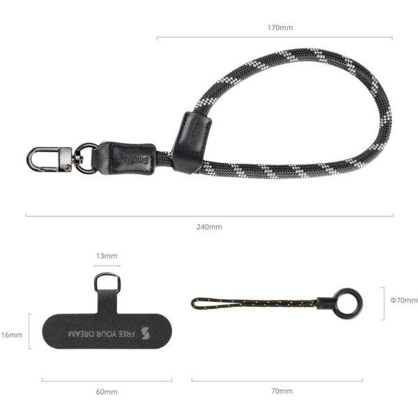 SmallRig 4990 Filmov Phone Wrist Strap (Black)