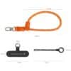 SmallRig 5302 Filmov Phone Wrist Strap (Orange)