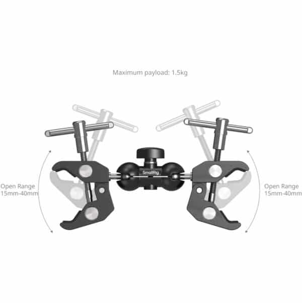 SmallRig 5331 Double Head Crab-Shaped Clamp