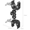 SmallRig 5331 Double Head Crab-Shaped Clamp
