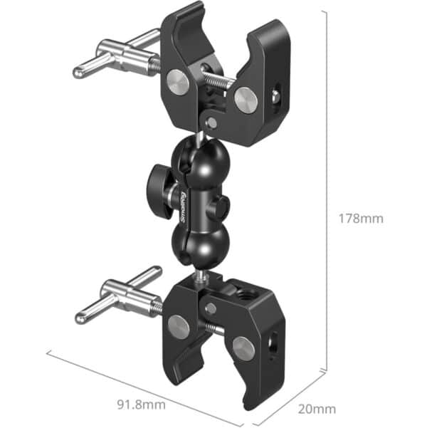SmallRig 5331 Double Head Crab-Shaped Clamp